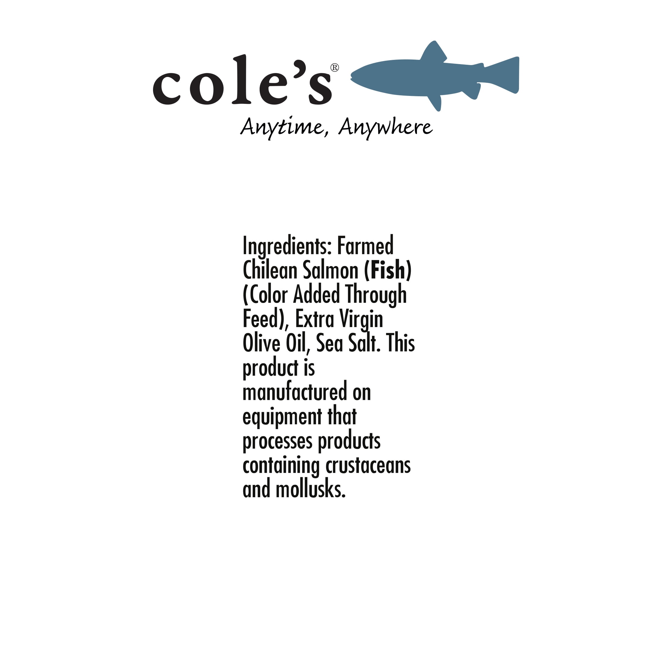 (2 pack) Cole’s Patagonian Smoked Salmon in Extra Virgin Olive Oil 3.2 oz – Fish Fillet, High Protein, Canned, Skinless, Boneless, Gluten-Free