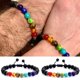 thumbnail image 2 of Pulsera de 7 Chakras con tarjeta de significado para hombres y mujeres, cristal Natural para curar la ansiedad, joyería, Mandala, Yoga, pulsera de meditación, regalo Gao Jinjia LED, 2 of 2