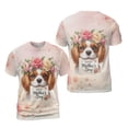 thumbnail image 3 of Happy Mother's Day Cavalier King Charles Spaniel with Flower Crown and Greeting Card All Over Print 3D Shirt Unisex Merch Dog Lover Gifts - 13004, 3 of 6