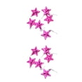 thumbnail image 1 of Bewildely Paquete de 6 decoración de estrellas de plástico para árbol de Navidad de interior, dormitorio, Navidad, Año Nuevo, cumpleaños, Type1 NO1, 1 of 6