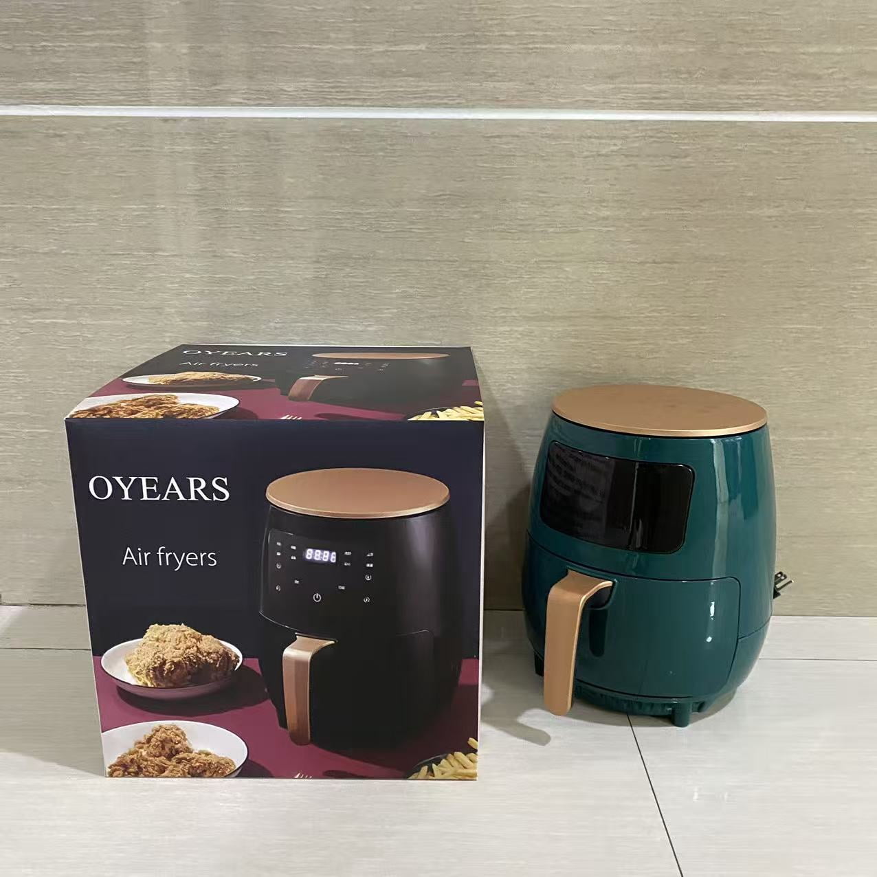 OYEARS Air fryers, No Flipping Required, with Stainless Steel & Clear Window, 13-in-1 Functions, Advanced Air Fryer for Healthy, Fast & Efficient Frying