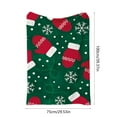 thumbnail image 3 of Hometravel Christmas Themed Blanket, 100x75cm Sofa Throw with Holiday Patterns, Festive Home Decor for Living Room, Bed, Seasonal Comfort and Warmth, 3 of 6