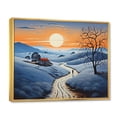 thumbnail image 2 of Designart "Countryside Twilight Blues horizon II" Countryside Floater Framed Canvas Print, 2 of 7