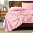 thumbnail image 1 of Bare Home Ensemble de Draps en Molleton Microplush - Ultra Doux - Poche Profonde - Très Grand Simple, Rose Pâle, 1 of 7