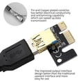 thumbnail image 3 of Cable de extensión LED USB 3.0 Adaptador de tarjeta elevadora PCI-E 16X para minería (negro), 3 of 7