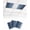 Blue,White,Gray, variant on 1 Pack Fluorescent Light Cover for Ceiling Lights, Navy Blue Ombre Magnetic Classroom Light Filters 4x2 Feet, Vintage Blue Gradient Stripes Geometric Decorative Ceiling Shade Panel for Office