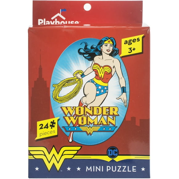 Playhouse Mini Puzzle 24 Pièces 7,25" X 9,5"-Dc Comics Merveille Femme
