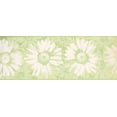 thumbnail image 2 of Abstract Green White Flowers Wide Wallpaper Border Paint by Design, Roll 15' x 9.5'', 2 of 3
