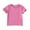 Pink, variant on lmcalzta Girls T Shirts Ruffle Short Sleeve Tops Cotton Soft Tee Tops Crewneck Casual Solid Color Tshirts 1-9 Years