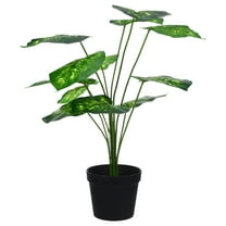 Set of 2 Fake Bonsai Plant Decors Tall Outdoor Succulents Office Green