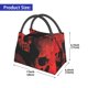 thumbnail image 2 of Disketp Red And Black Abstract Skull Bolsa Térmica Estampada, Bolsa Térmica Aislante para Almuerzo, Playa y Campamento, 2 of 6