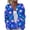 Blue, variant on Halloween Cardigan Sweaters for Women Knit Pumpkin Tomb Ghost Print Open Front Trendy Cardigan Funny Print Holiday Costume Outfits Blue 3XL