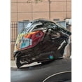 thumbnail image 2 of Casco de motocicleta ORZ, unisex, modular, abatible, de cara completa, para carreras, con viseras dobles, aprobado por DOT, 2 of 5