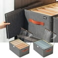 thumbnail image 1 of Organizador de Ropa para Armario, Cajón Gris de 6 Compartimentos, Caja de Almacenamiento Plegable para Ropa, Fácil de Limpiar, Ahorra Espacio, Organizador de Armario, Artículo Esencial para El Hogar,, 1 of 7