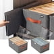 thumbnail image 1 of Cajón organizador de ropa con compartimentos 6/7 - Caja plegable de telas lavables con asa gris, 15,75x10,63x7,87 in, 1 of 8