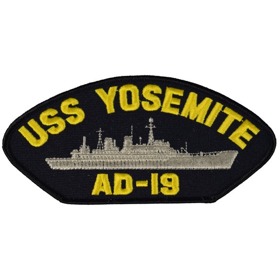 USS YOSEMITE AD-19 SHIP PATCH - GREAT COLOR - Veteran Owned Business