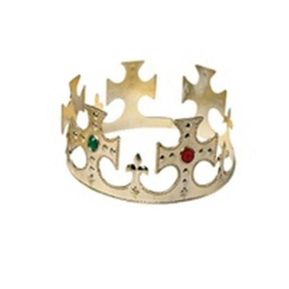 US Toy Plastic King Gold Crown with Jewels