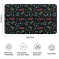 thumbnail image 3 of Neon Controllers Games Icons Black Pattern Bathroom Rugs Mat,Non Slip Microfiber Bathroom Rug,Rubber Backing,Soft Bathroom Mats for Bathroom Floor,Tub and Shower,17x30in(43x75cm), 3 of 5