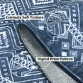 thumbnail image 4 of Geetinfly 9FT Area Rugs*12FT Area Rugs 9in*12in Large Rug Moroccan Diamond Rug Bohemian Tribal Rug Geometric Rug Living Room Bedroom Rug Non-Shedding Low Pile Floor Cover Blue Gray blue, 4 of 7