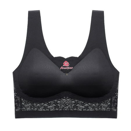 

eczipvz Lingerie for Women Sports Bras for Women High Impact Moisture Wicking Racerback Sports Bra Molded Cup for Running Plus Size Black XXL