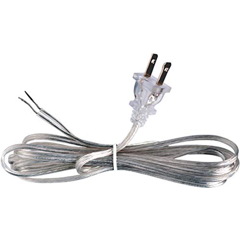 Creative Hobbies Clear Silver Lamp Cord, 8 Foot Long, Replacement Lamp