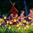 thumbnail image 4 of Solar Outdoor Butterfly Ball Swaying Lights - Waterproof Garden Yard Landscape Decor, Automatic Dusk to Dawn, Easy Install, Pathway and Patio Lighting Yellow, 4 of 6