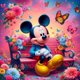 thumbnail image 1 of Pintura de diamante 5D Wdftyju DIY taladro redondo completo Mickey 30x30cm, 1 of 9