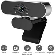Webcam USB Camera Digital Full HD 1080P Web Cam with Microphone Clip-On PC Camera for Computer