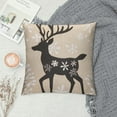 thumbnail image 2 of COMIO  Christmas Pillow Covers Farmhouse Chrismas Decorations for Home Indoor Decorative Throw Pillows for Living Room Xmas Snowflake Deer Couch Pillows Outdoor Sofa Bed Room, 2 of 5