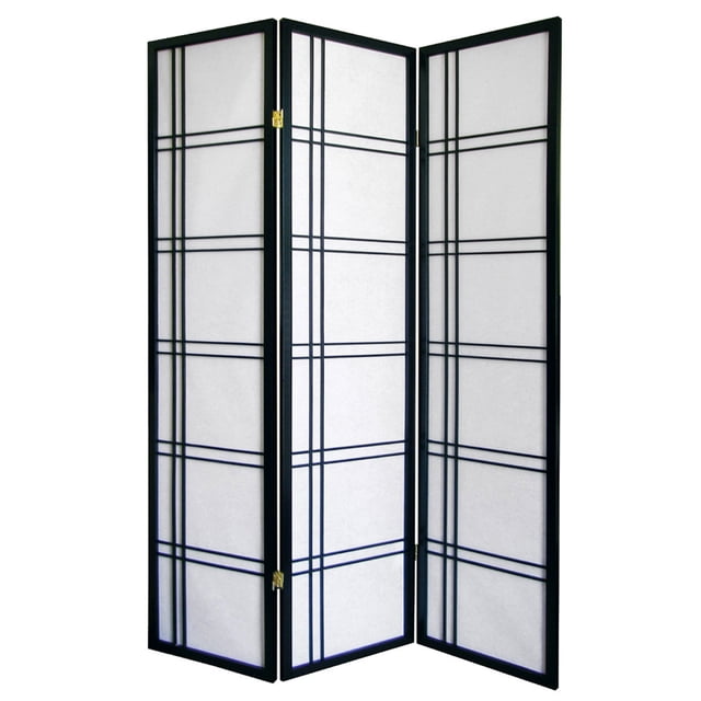 ORE International R542BK 70" Haut Écran 3 Panneaux / Diviseur de Pièce "Girard" avec Finition Noire
