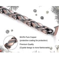 thumbnail image 3 of Pulseras magnéticas de cobre para mujeres con dolor de artritis Ref~Pulsera magnética de 3500 Gauss~Terapia eficaz para RSI y síndrome del túnel carpiano~Cristal de cobre 100% puro, 3 of 3