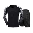 thumbnail image 2 of Zaldita Goalkeeper Shirt Training Suit for Kids Boys Long Sleeve Sponge Padded T-shirt and Shorts Black M, 2 of 2