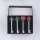 thumbnail image 1 of Juego de regalo con colgante de llave de plata para hacer platos de póquer, adornos para cosplay, 1 of 3