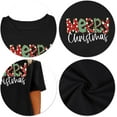 thumbnail image 2 of Plus-Size Christmas Shirts Women Merry Christmas Leopard Plaid Tree Print Shirt Holiday Tops Xmas Tee, 2 of 6