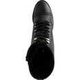 thumbnail image 2 of Artisan By Zigi Womens Brigitte Combat & Lace-up Boots Black 8.5 Medium (B,M), 2 of 3