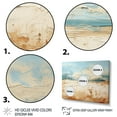 thumbnail image 3 of Designart "Coastal Beach Sand I" Modern Floater Framed Wall Decor, 3 of 7