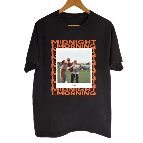 Reprint Rare VINTAGE NEW! Midnight Til Morning Black T-shirt Full size S-5XL HL250