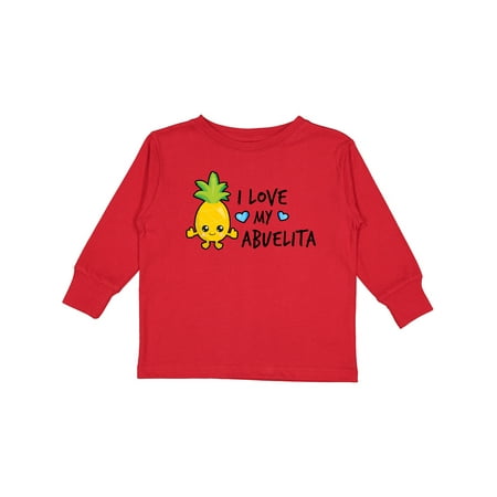 

Inktastic I Love My Abuelita with Pineapple Gift Toddler Boy Girl Long Sleeve T-Shirt