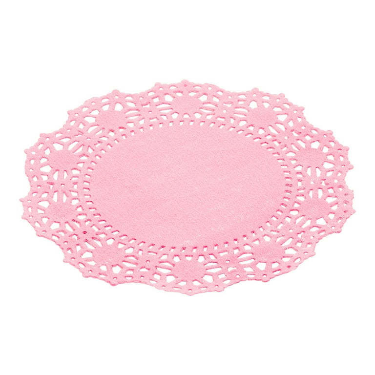 Pastry Tek White Paper Doilies - Lace - 6 inch x 6 inch - 100 Count Box