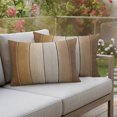 thumbnail image 3 of Outdoor Pillow Covers 20x12 Set of 2, Brown Ombre Waterproof Patio Throw Pillow Covers for Couch Sofa Chair, Vintage Country Wooden Decorative Pillowcases for Throw Pillows, 3 of 9