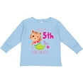 thumbnail image 3 of Inktastic It's My 5th Birthday with Cute Cat Mermaid Girls Long Sleeve Toddler T-Shirt, 3 of 5