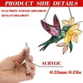 thumbnail image 4 of Spirit Birds Acrylic Suncatcher - Cute Owl & Hummingbird Winged Window Hanging Ornaments, 4 of 4
