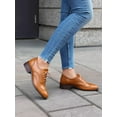 thumbnail image 3 of Cyiecw Lace-up Wingtips Oxford Shoes for Women Cutout Brogues Saddle Shoes, 3 of 7