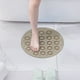 thumbnail image 1 of Alfombra antideslizante con ventosas - Alfombra de ducha redonda de PVC para seguridad en el baño - Alfombra anticaída de 30x30cm con lazo colgante, 1 of 5