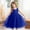 Dark Blue, variant on Tulle Flower Girl Dresses for Wedding Satin Pageant Dress