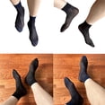 thumbnail image 2 of Yokua Mens Sheer Business Dress Socks Short Tube Suit Socks Thin Striped Stockings, 2 of 16