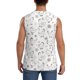 thumbnail image 4 of Balery Funny Chicken Camisetas sin mangas para hombre, absorbe la humedad y protege contra el mal olor.-3X-Large, 4 of 7