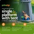 thumbnail image 5 of gobaplay Discovery Kids Swing Set, Playground with Tent Saucer and Swings, 5 of 11
