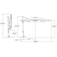 thumbnail image 4 of SimplyShade 10ft Outdoor Patio Market Umbrella Bali with Cross Bar Stand, Taupe, 4 of 9
