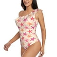 thumbnail image 2 of Gaeub Starfish Women's One Shoulder Ruffle Tummy Control Swimwear for Swimming Surfing Beach Party - X-Large, 2 of 8